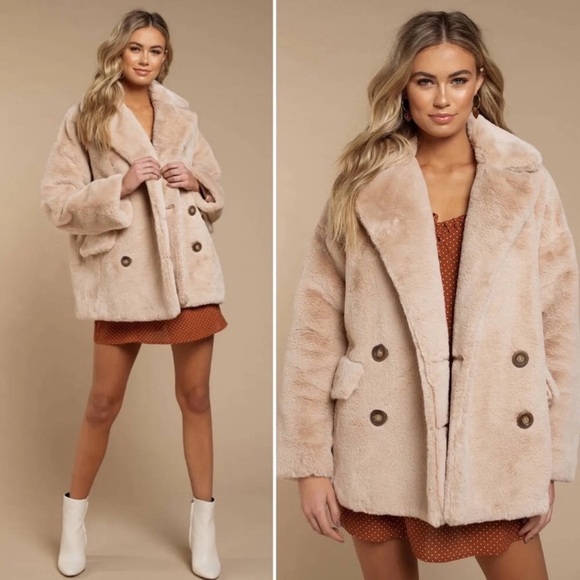 New: Free People x Revolve Kate Faux Fur Oversized Coat. Size Small - Picture 2 of 14